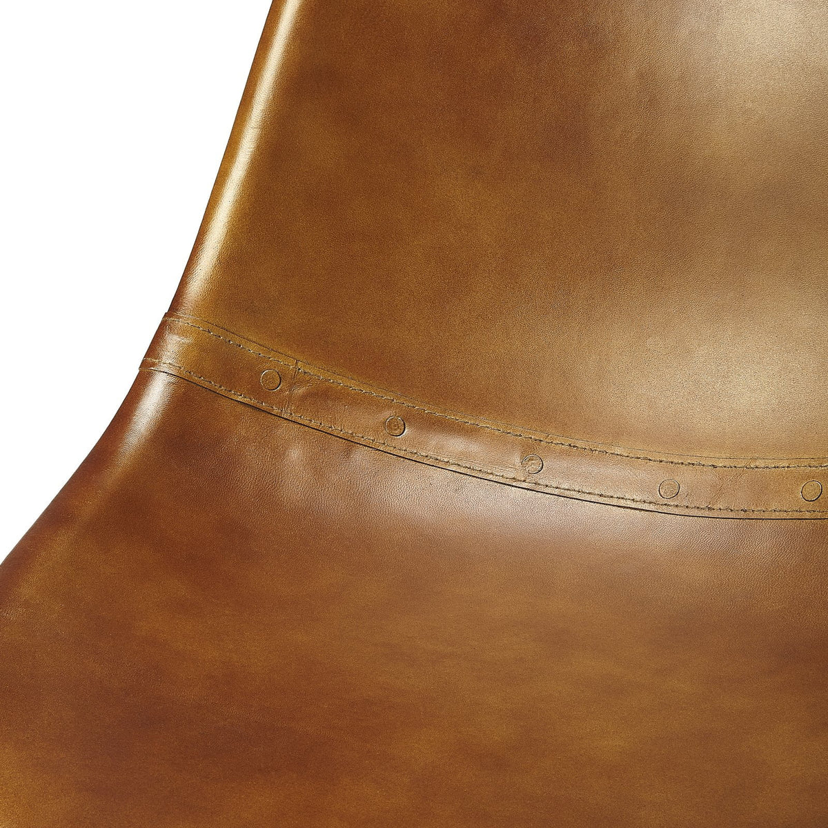 Brown Leather Side Chair V268