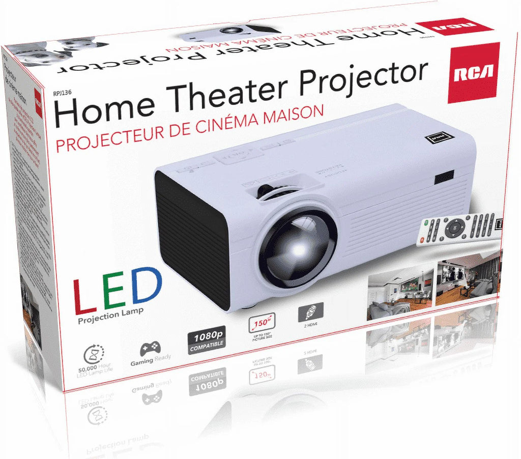 White LCD Home Theater Projector Y500