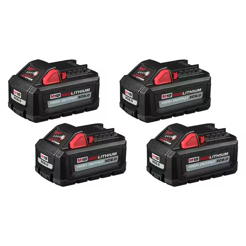 18-Volt Lithium-Ion 6.0Ah Battery Pack 4-Pack Y36214