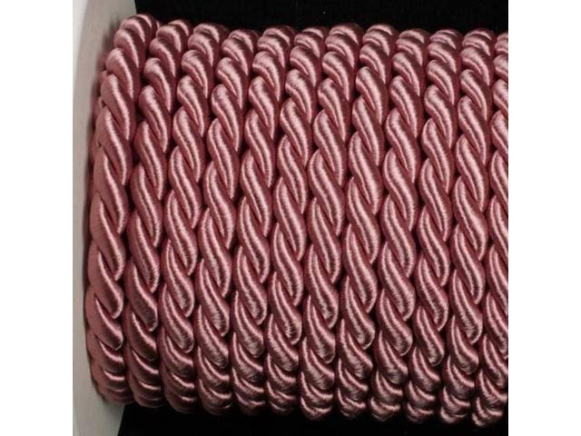 Dusty Rose Braided Fabric Cording 11mm x 17 Yards N881840