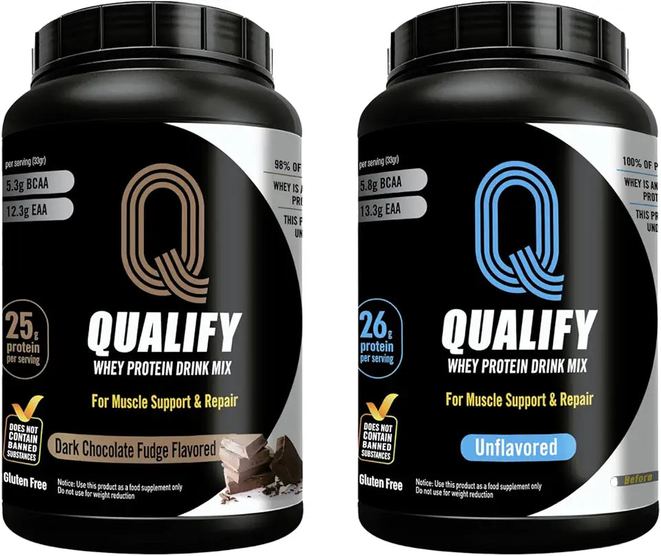 Dark Chocolate Fudge and Unflavored Whey Protein Powder V21208