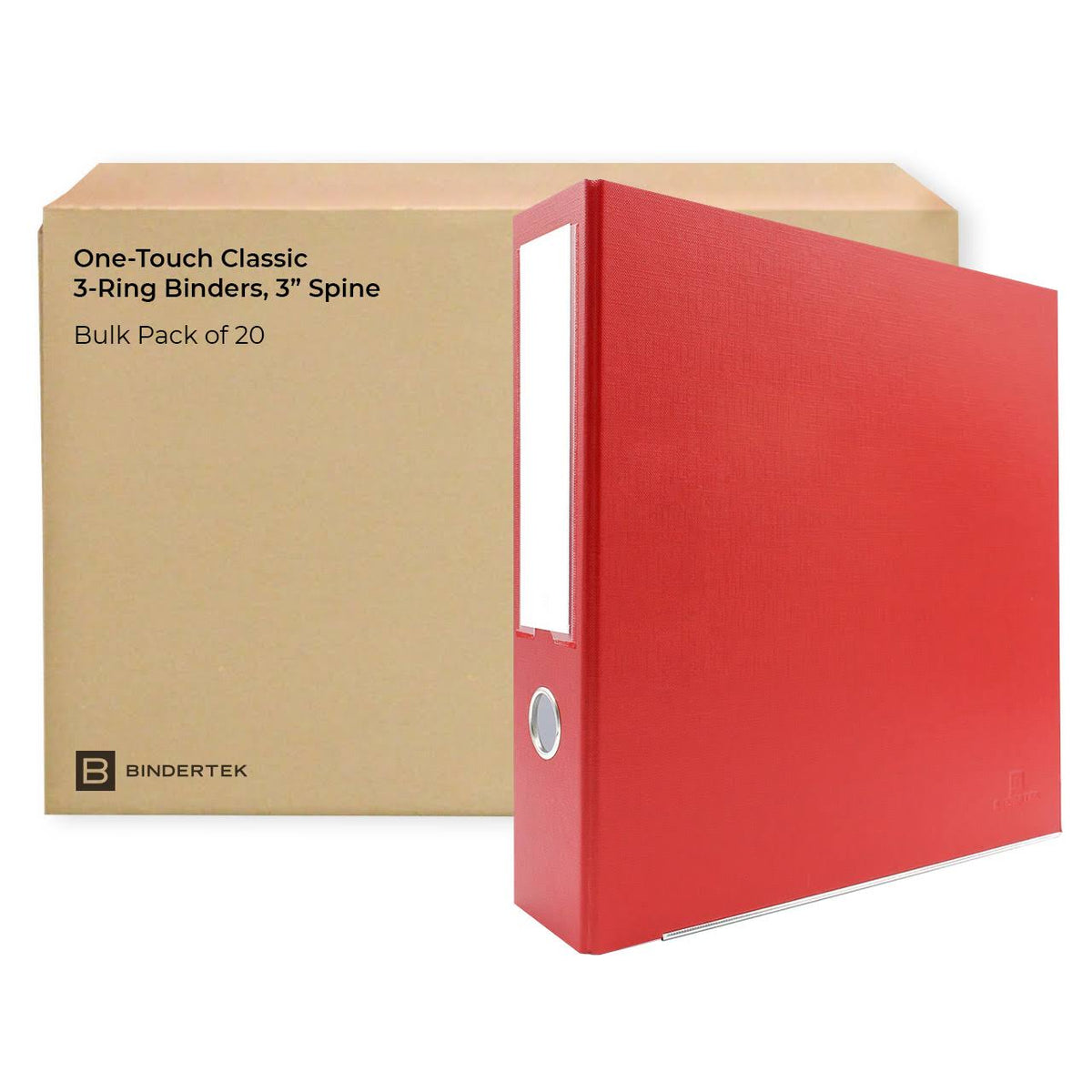 3-Ring Binders, Bulk Pack of 20 V511