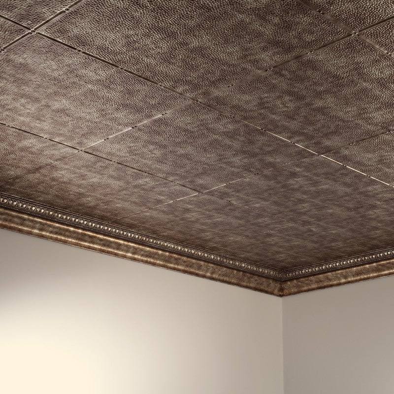 Bermuda Bronze 2ft x 4ft Glue Up Vinyl Ceiling Tile (5 Pack) Q814