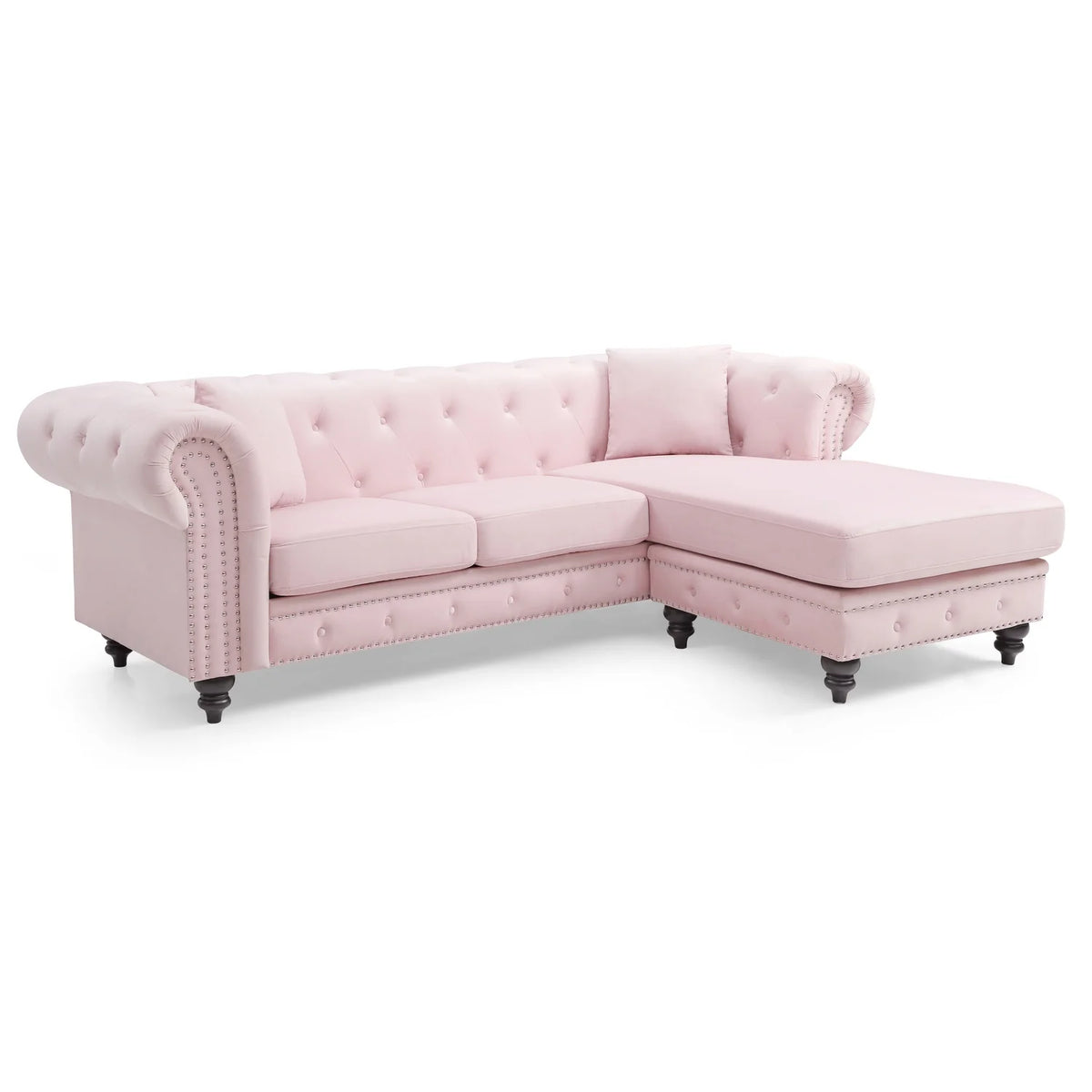Pink Sofa Chaise ( 3 Boxes ) E264