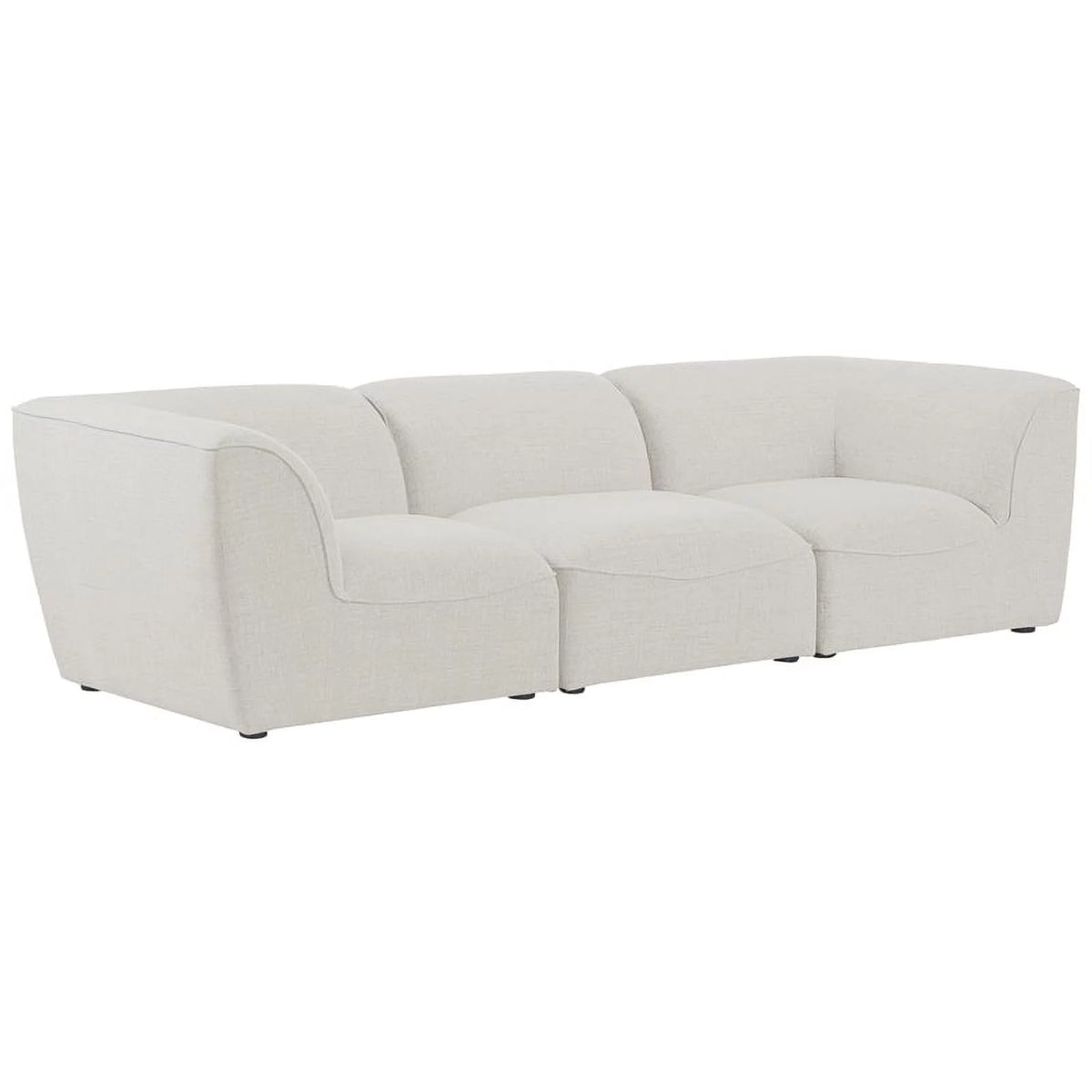 Cream Linen Textured Modular Sofa U647500