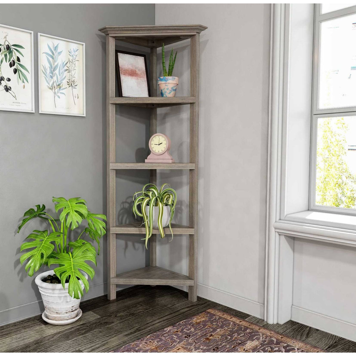 White 2 Shelves Bookcase W12964