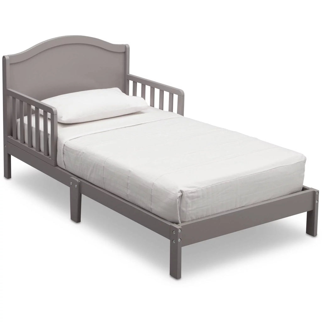 Grey Toddler Bed with Attached Bed Rails M604644