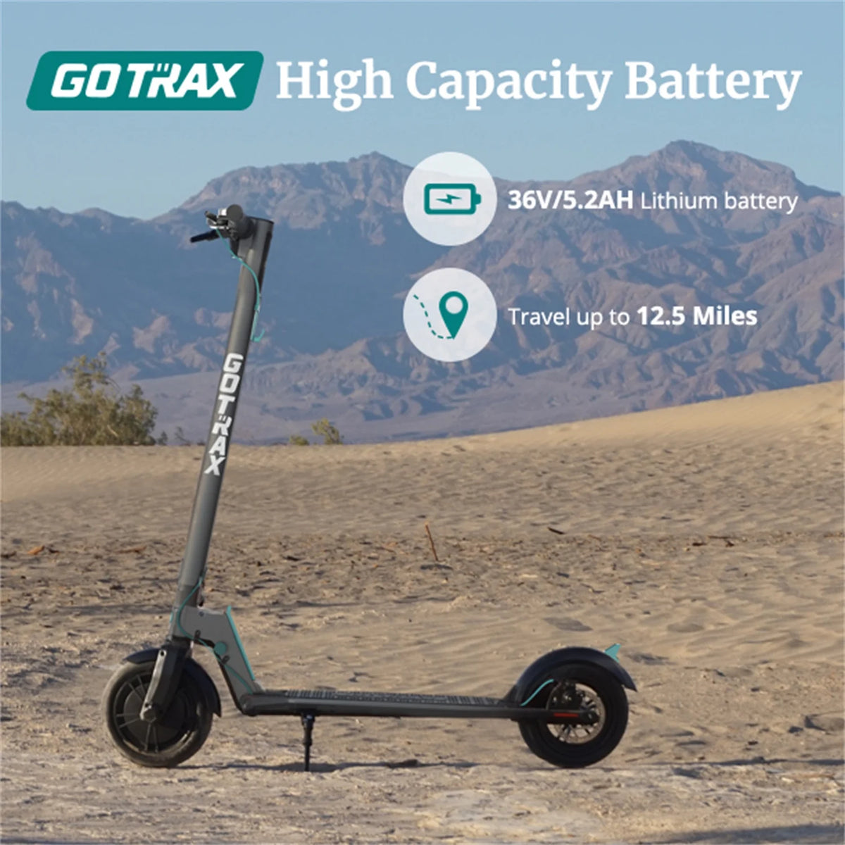 Adult Commuting Electric Scooter, Max Load 220lbs Z7669