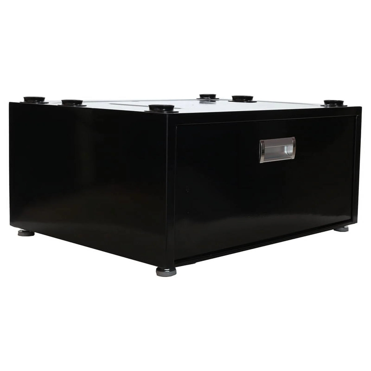 Black Laundry Pedestal with Drawer R425