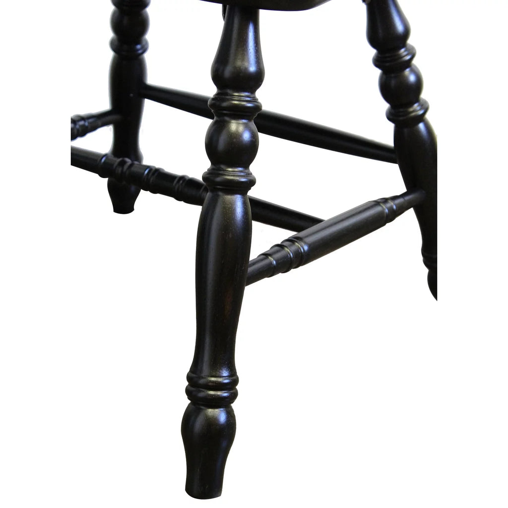 Black Wood Dining Chairs Set of 2 I14047