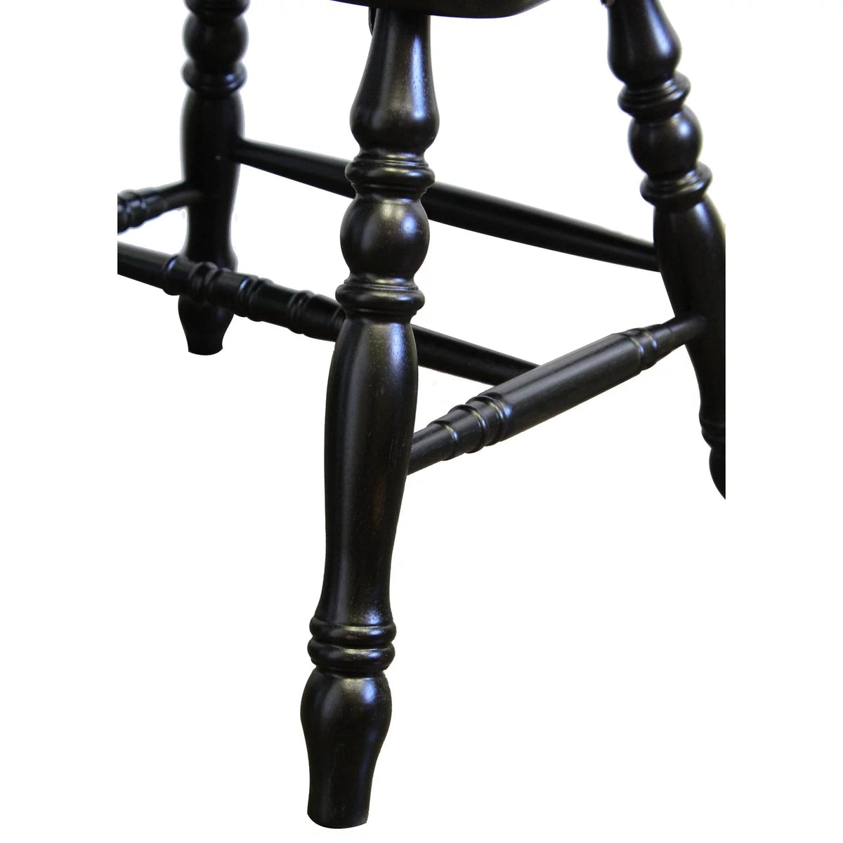 Black Wood Dining Chairs Set of 2 I14047