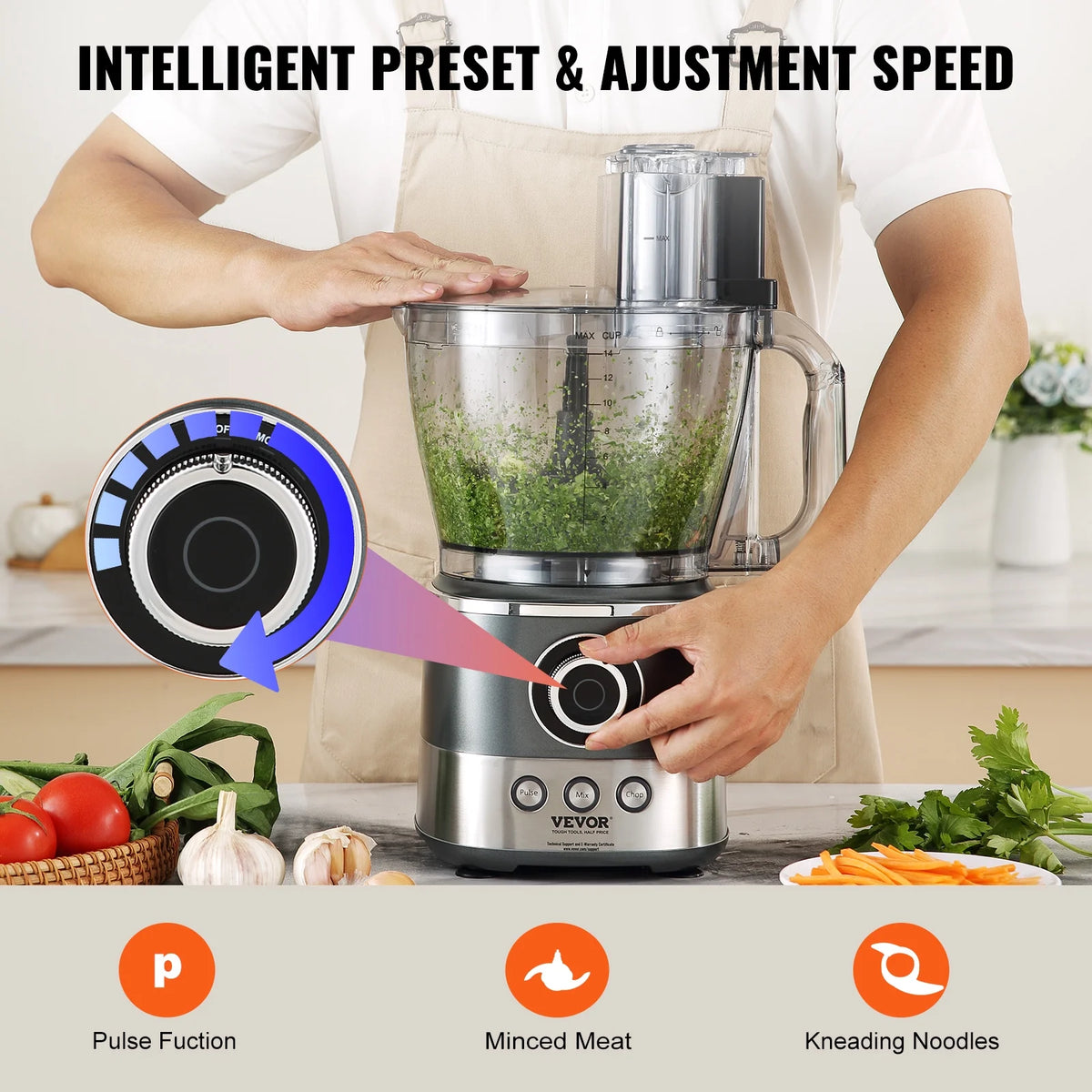 14-Cup 650W Food Processor W496