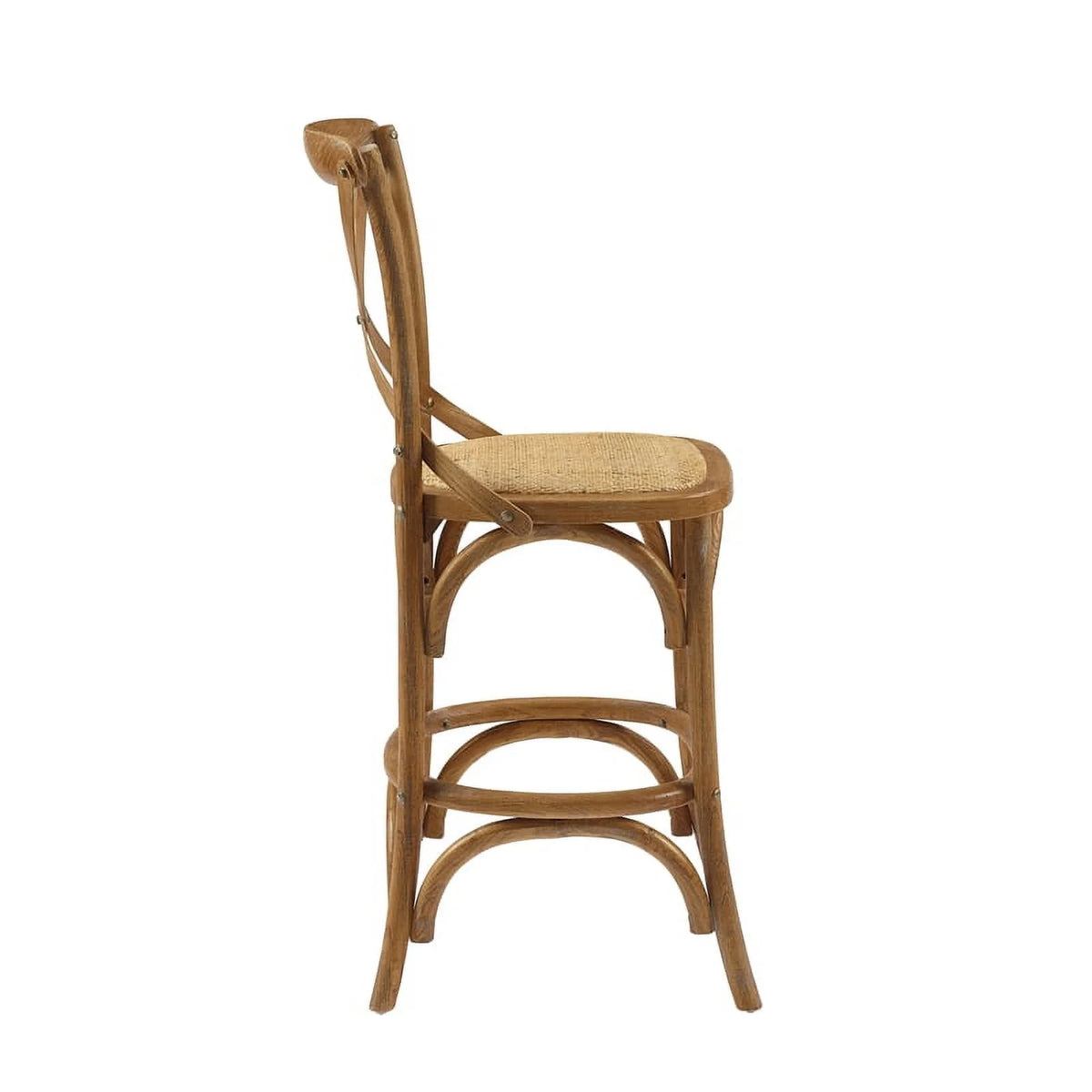 24" Gray Wash Wood Counter Stool X168672