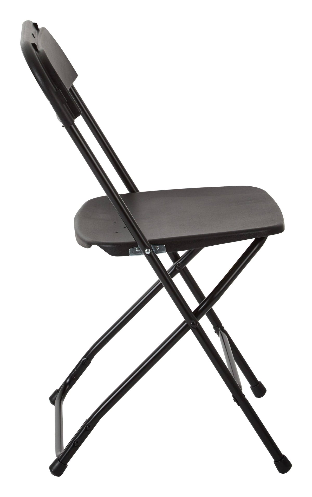 Black Plastic Folding Chair Pack of 4 U28390