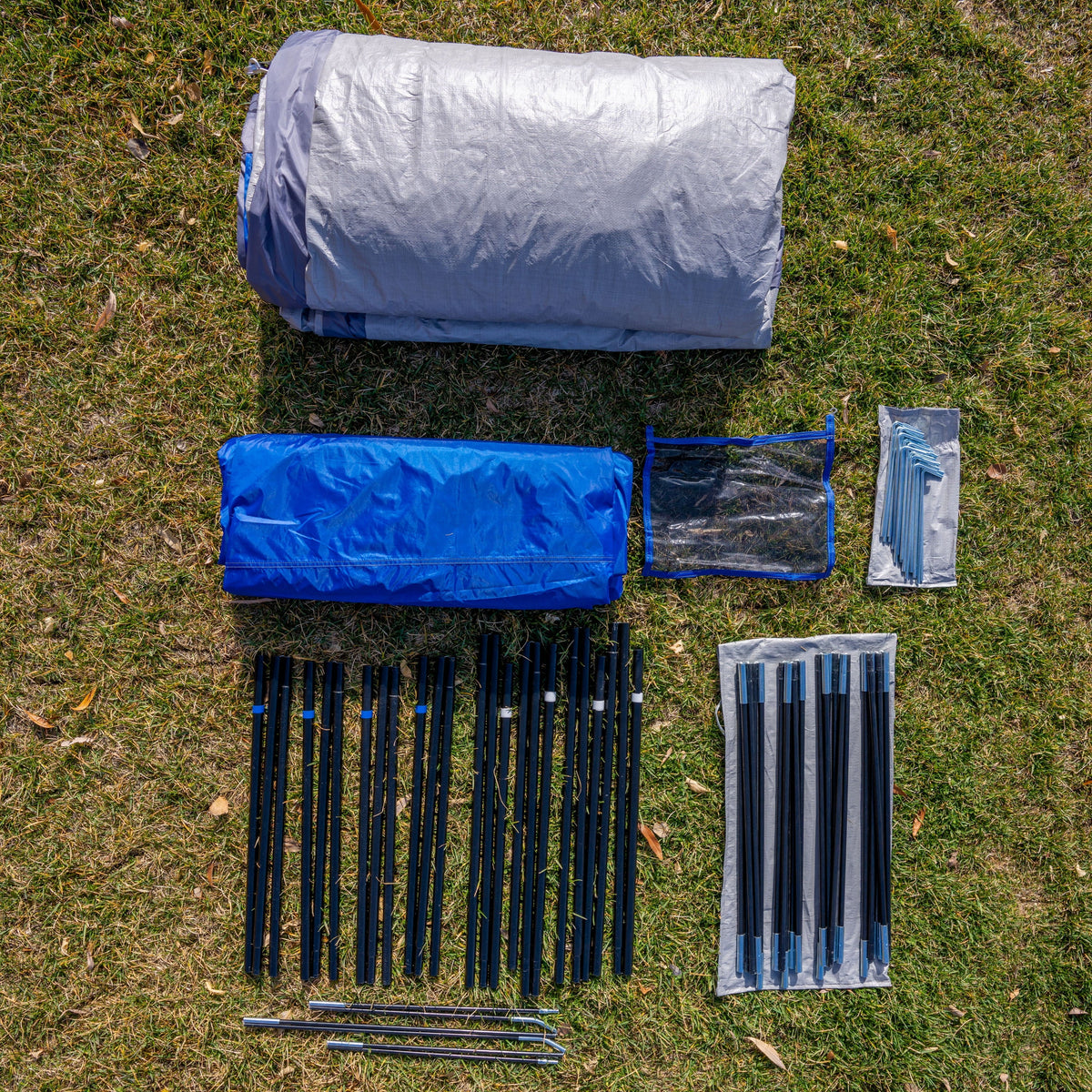 16-Person 3-Room Cabin Tent with 3 Entrances Z644497