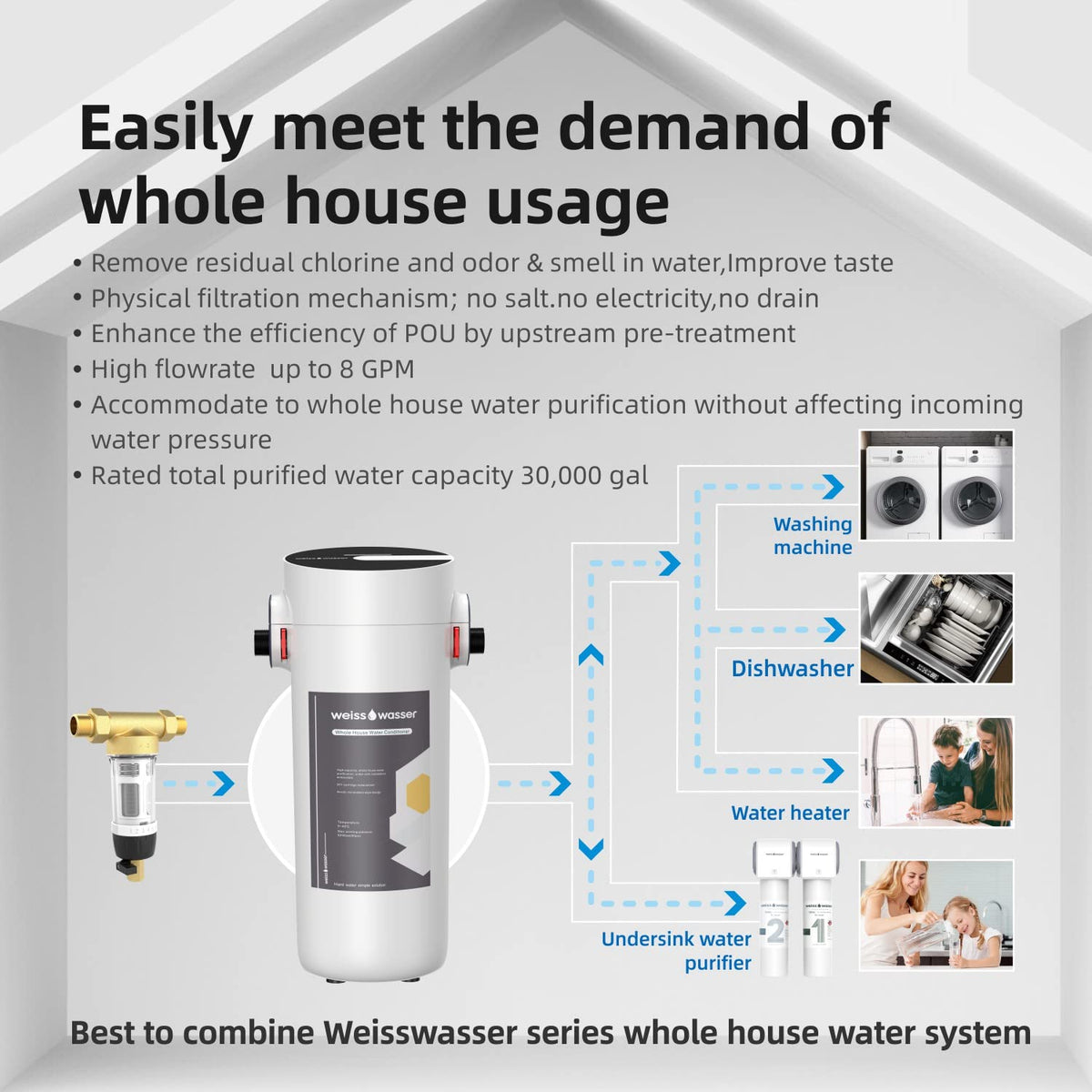 Whole House Water Filter System Q763