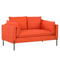 Linen Fabric Loveseat Couch C619