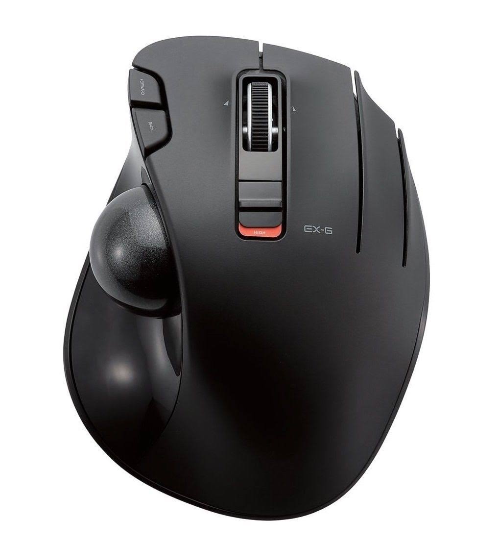 Wireless Mouse Trackball 6 Button Black M90190