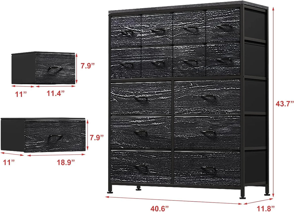 14 Drawer Fabric Storage Dresser V671