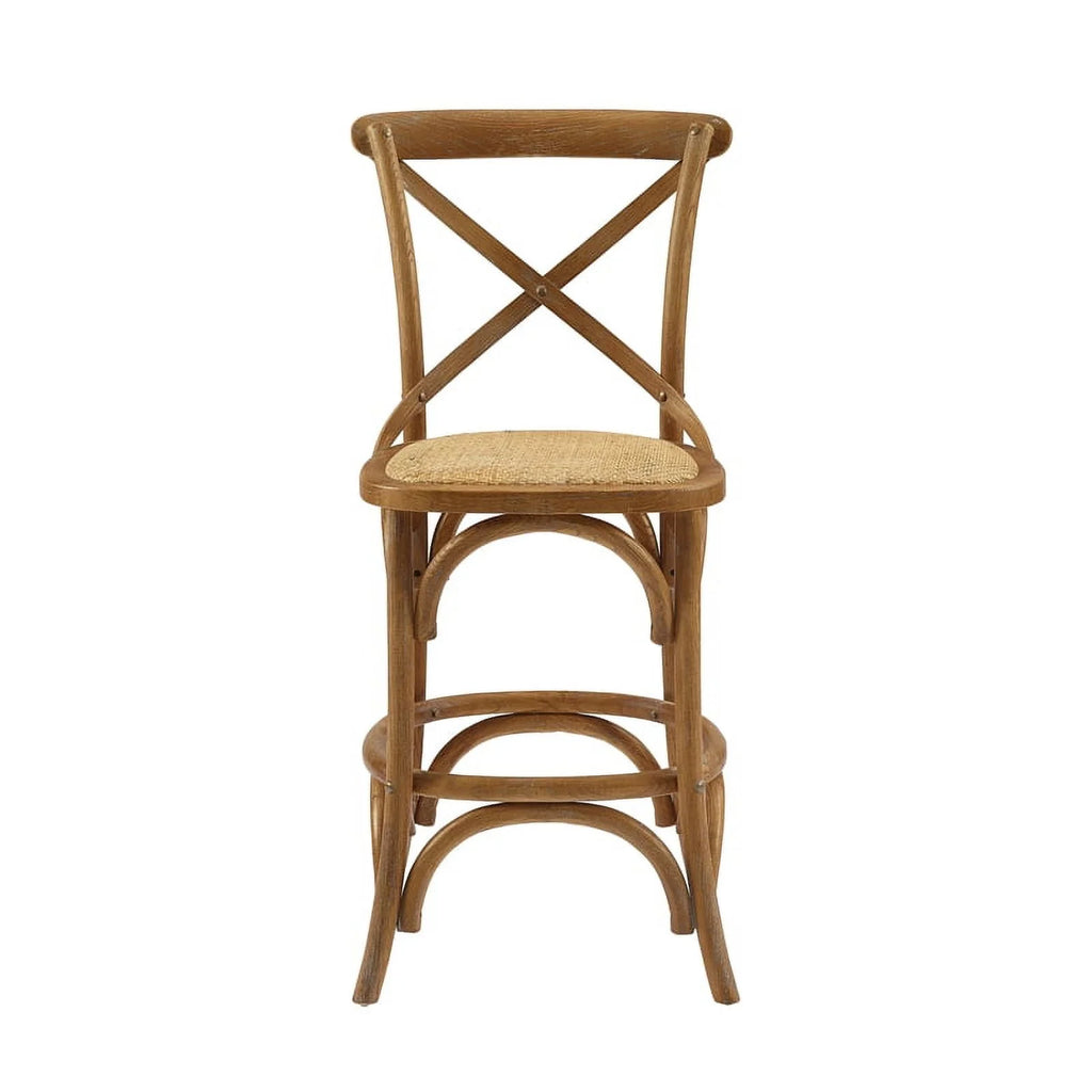 24" Gray Wash Wood Counter Stool X168672