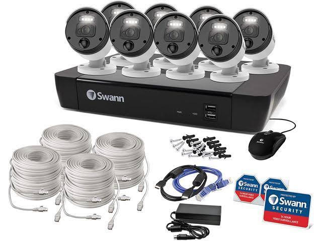 8 Camera 8 Channels PoE NVR Wired Security Camera System D69483
