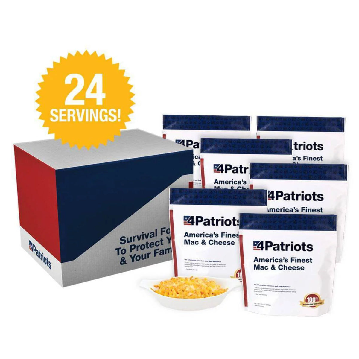Mac & Cheese 6 Pouches 24 Servings Q20851