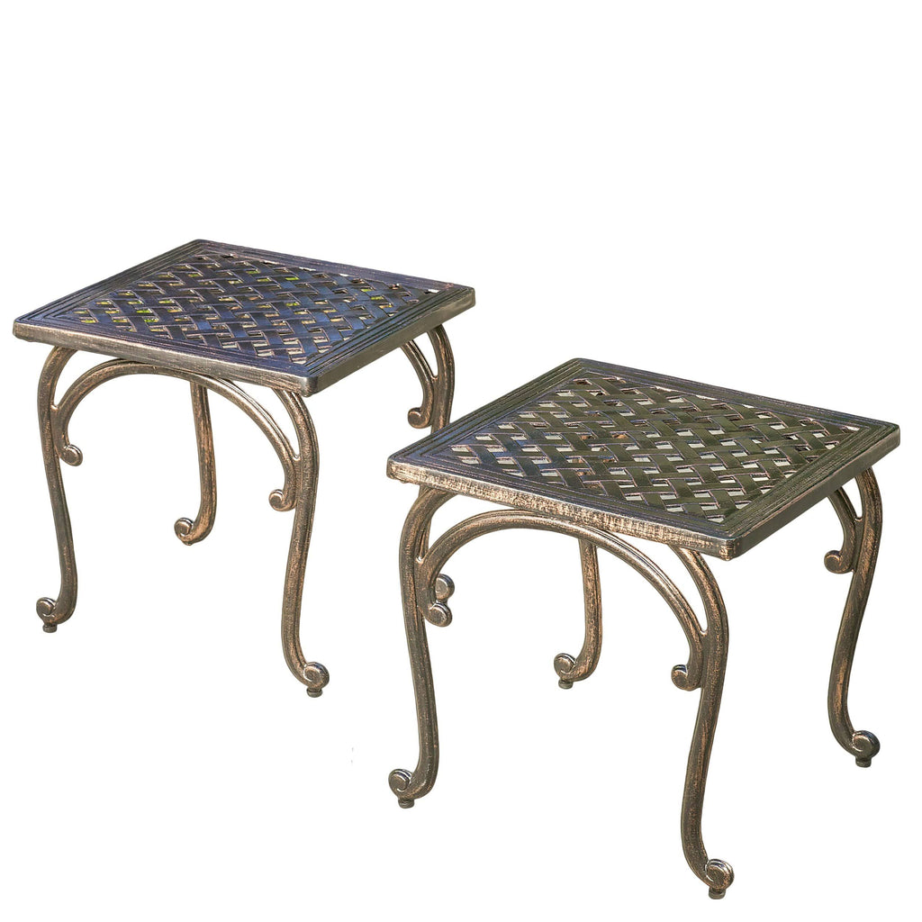 Cast Outdoor End Table (Set of 2) L418