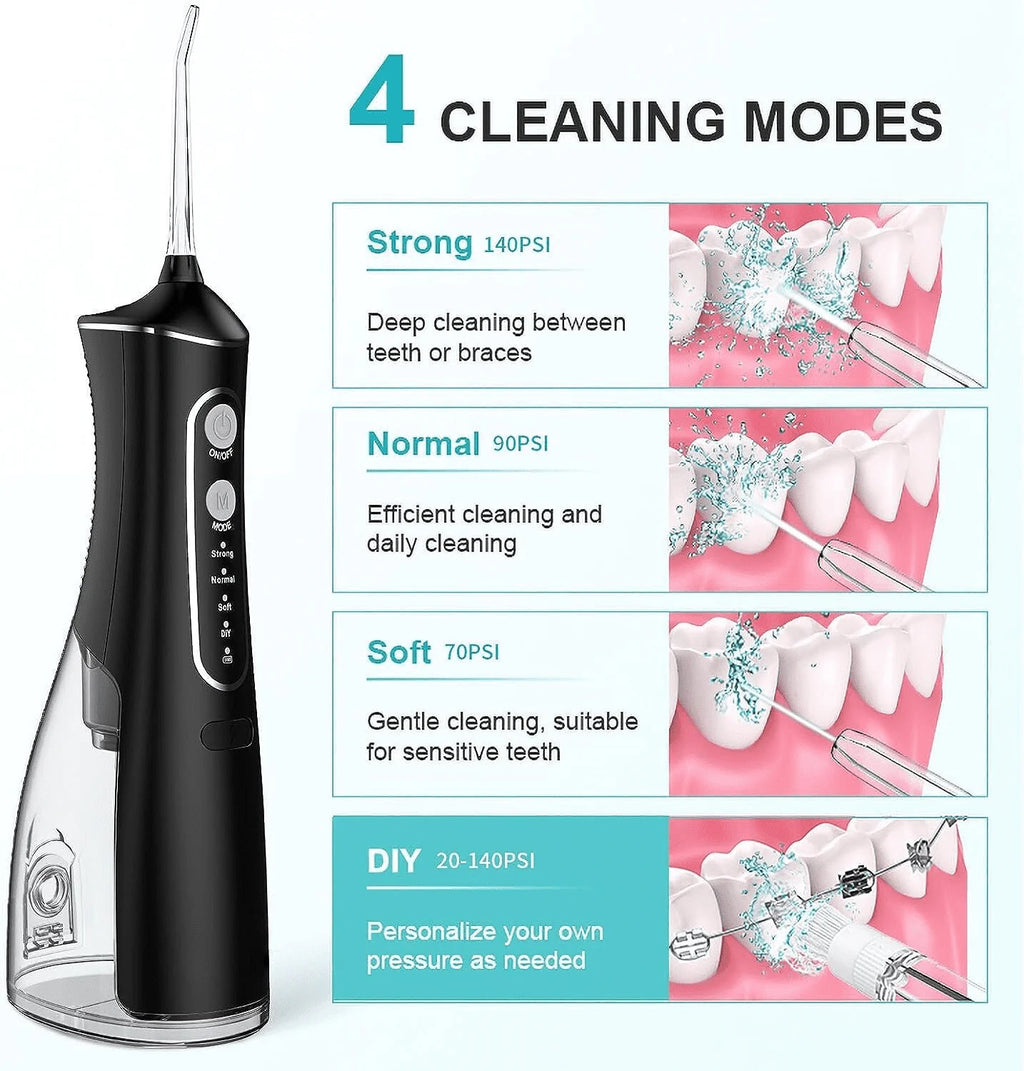 Cordless Water Flosser 4 Modes 300ml IPX7 M144