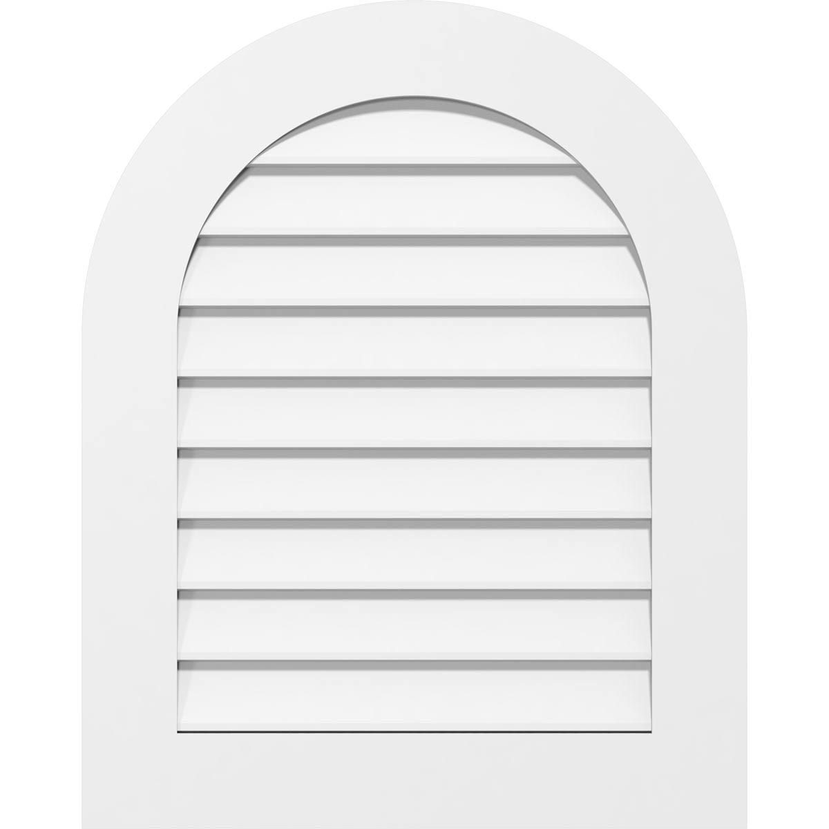 Round Top Surface Mount PVC Gable Vent A976