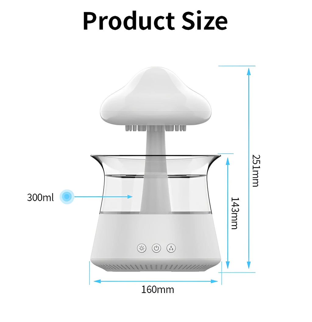 300ML Essential Oil Diffuser with 7 Colors LED Lights L976