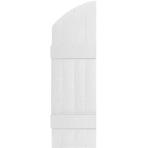 14 inchw x 45 inchh Vinyl Shutters with Archtop P5712