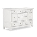 Weathered White 6 Drawers Double Dresser J51424