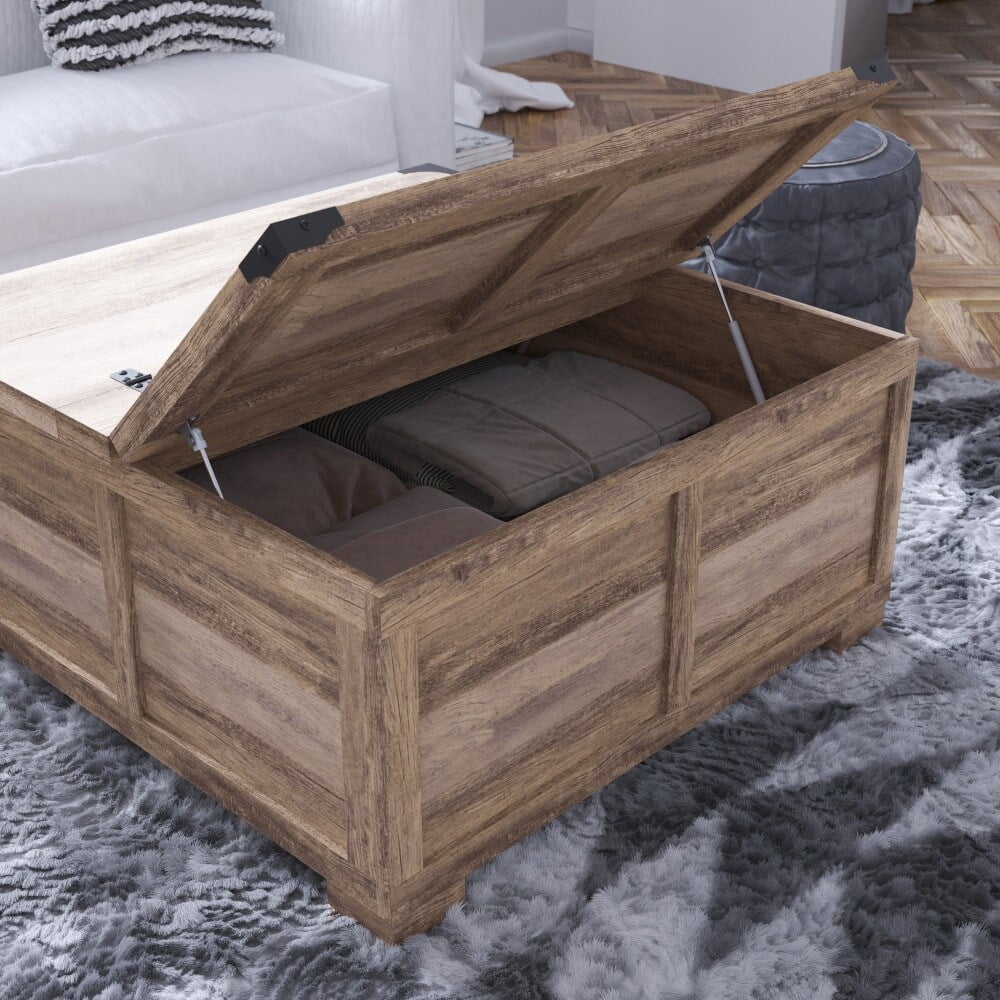 Farmhouse Coffee Table with Lift Top and Storage B685