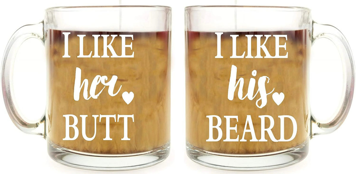 13 oz Glass Coffee Mug Set X156233
