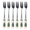 Set of 6 Stainless Steel Teaspoons with Porcelain Handles N8332