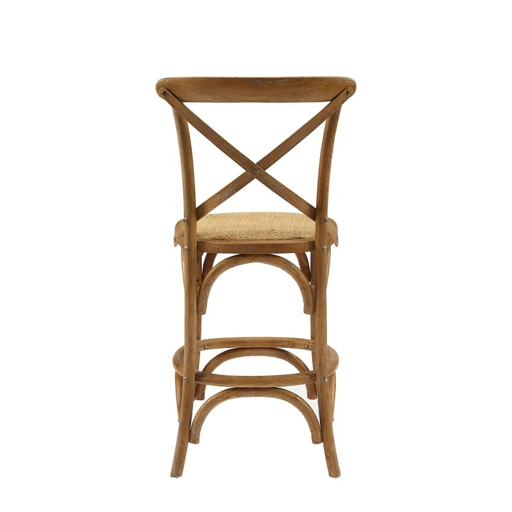 24" Gray Wash Wood Counter Stool X168672