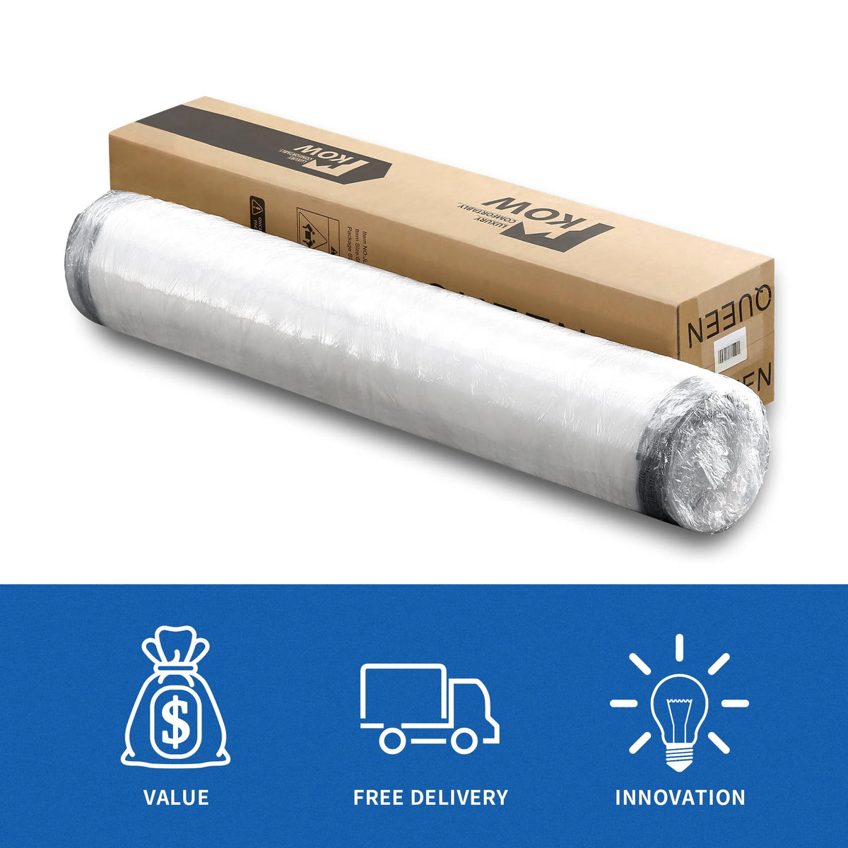 12 inch Full Size Gel Memory Foam Hybrid Mattress W507596