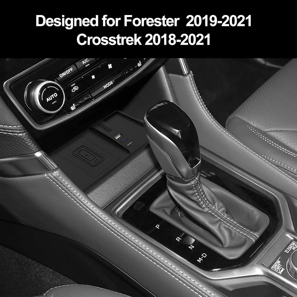 Wireless Charger Center Console Organizer for Subaru Forester Crosstrek Impreza B26016