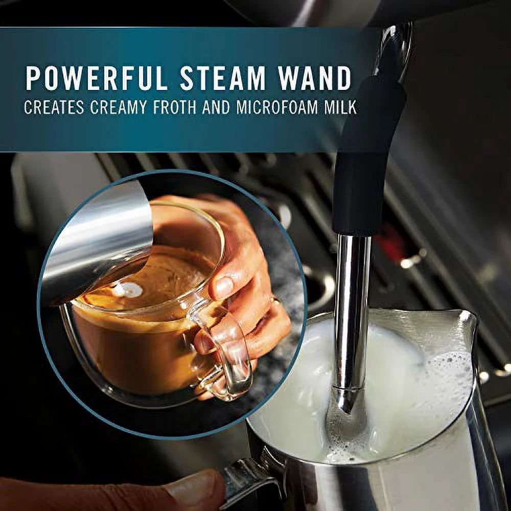Stainless Espresso Machine with Steam Wand I4993