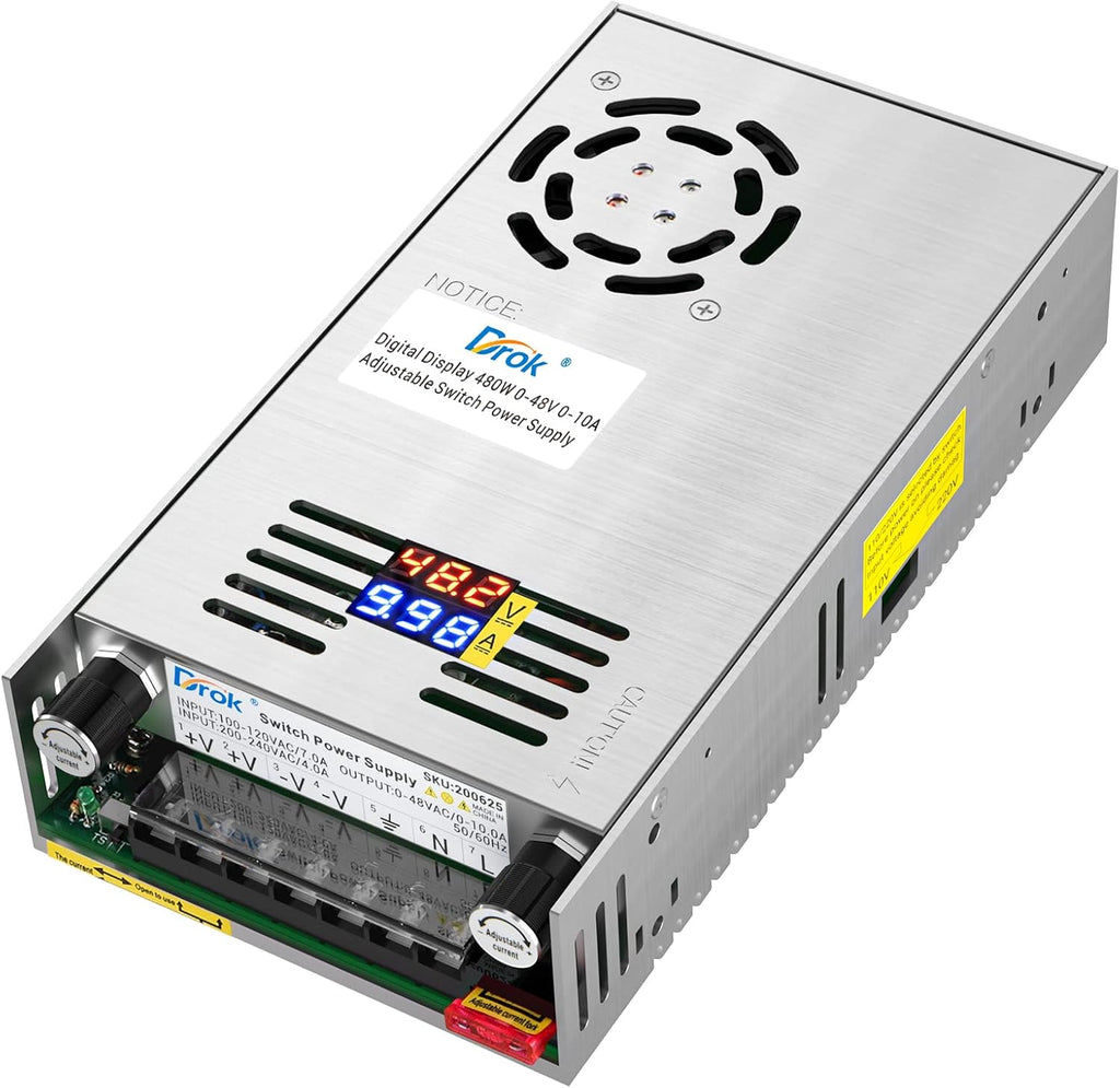 24V 20A 480W Buck Converter Dual Display Variable Adjustable Regulated Switching Voltage Transformer X169988