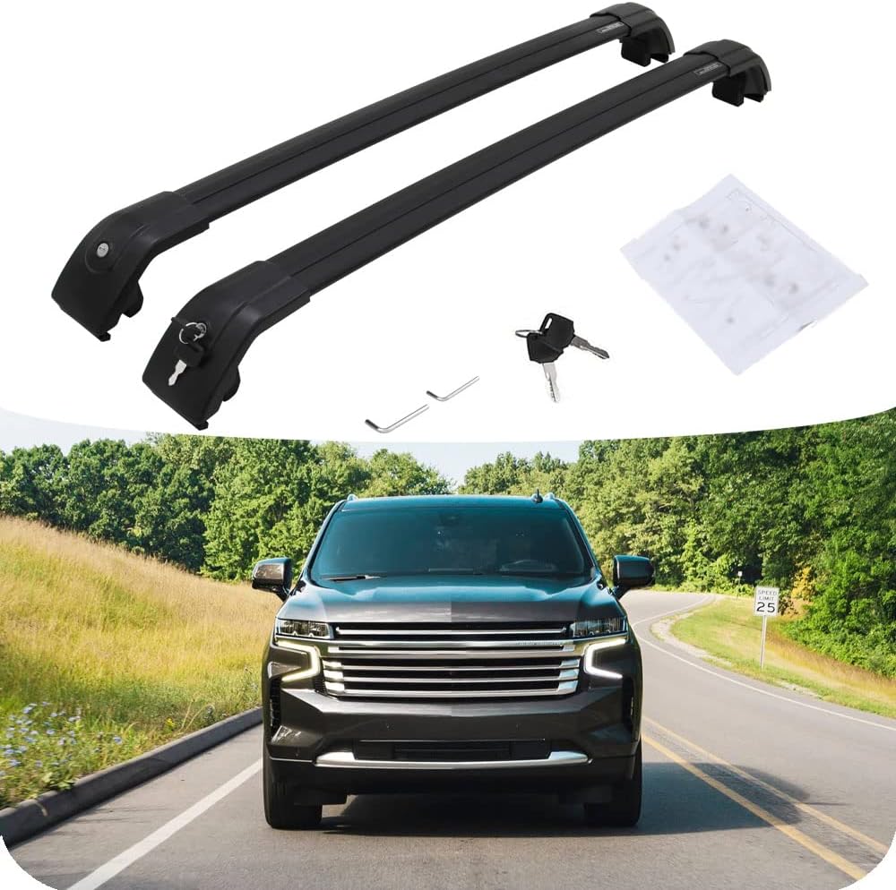 All Black Cross Bars Roof Rack Accessories Y8820