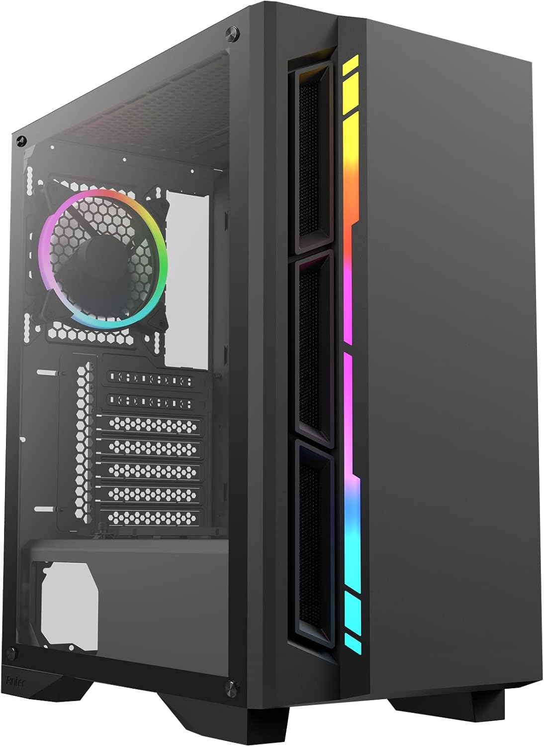 Mid-Tower ATX Gaming Case with Tempered Glass Side Panel and 360 mm Radiator Support F338
