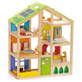 Wooden Furnished Dollhouse Playset I16739