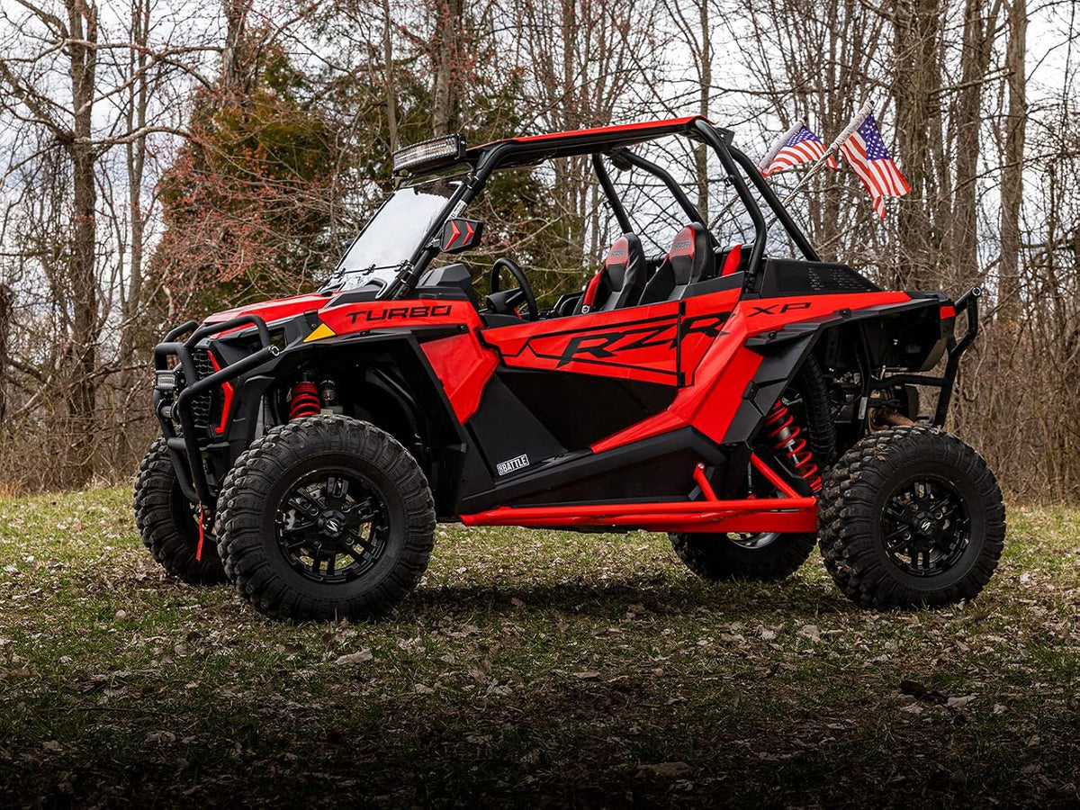 Red Nerf Bars / Rock Sliders / Tree Kickers for Polaris RZR XP 1000 K4812