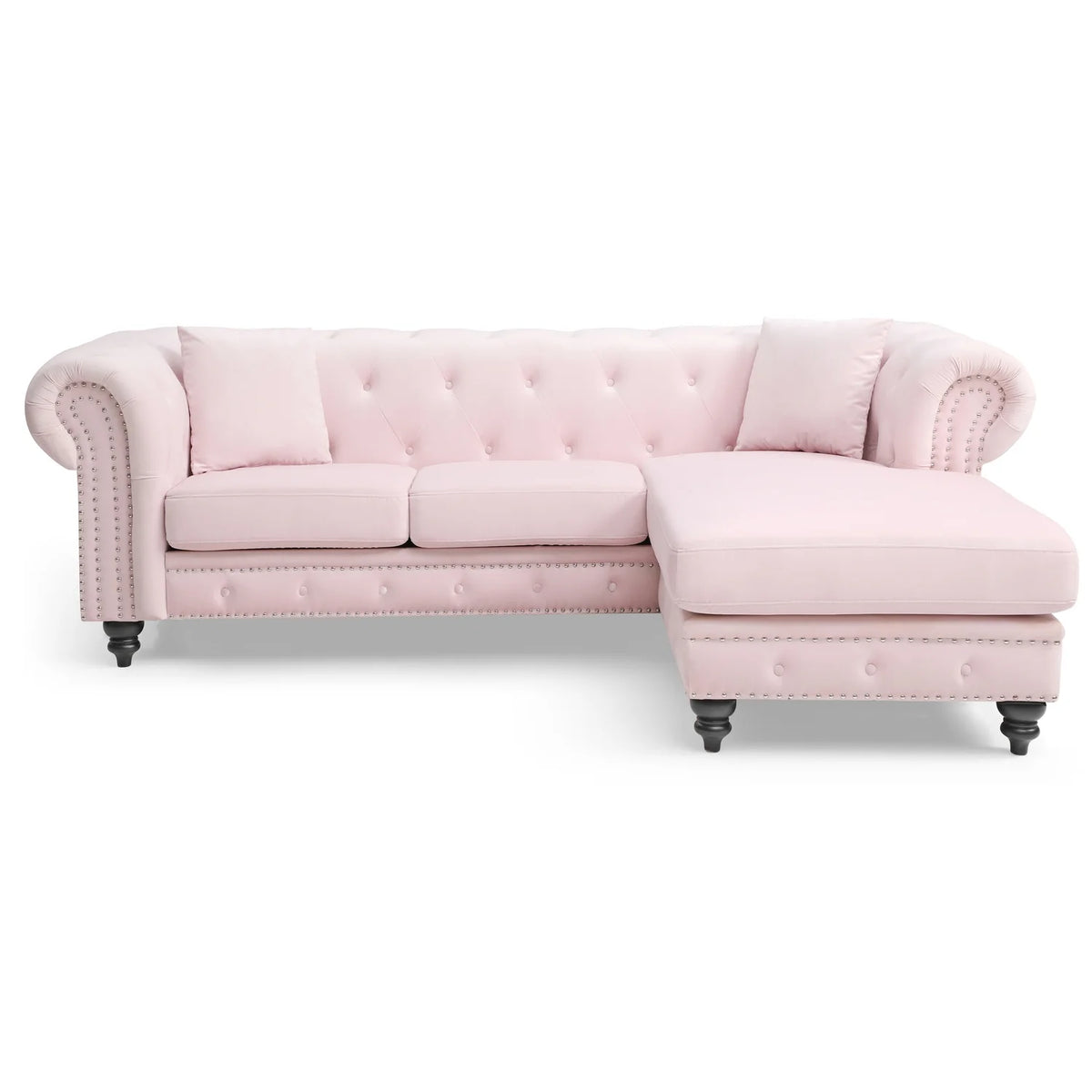 Pink Sofa Chaise ( 3 Boxes ) E264