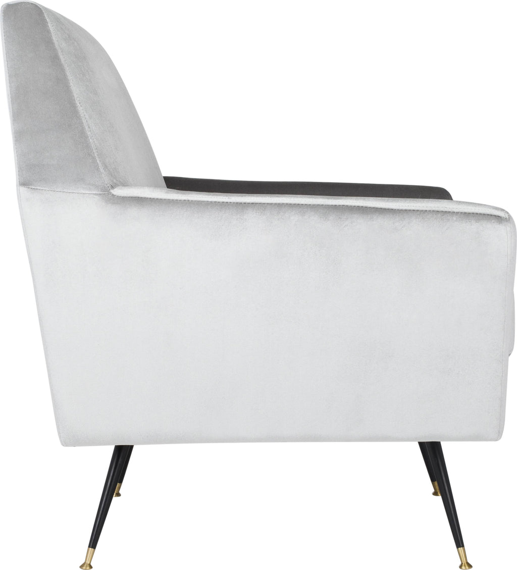 Light Grey Velvet Accent Chair I57016