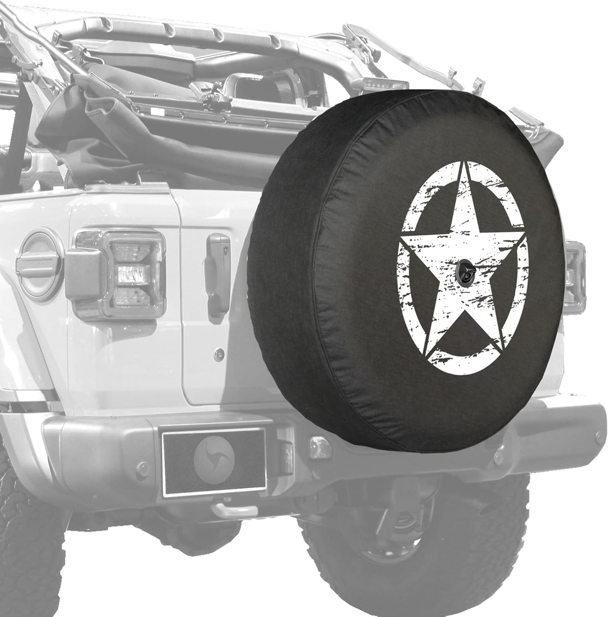 Soft JL Tire Cover for Jeep Wrangler with Back-up Camera, Pack of 2 M582091