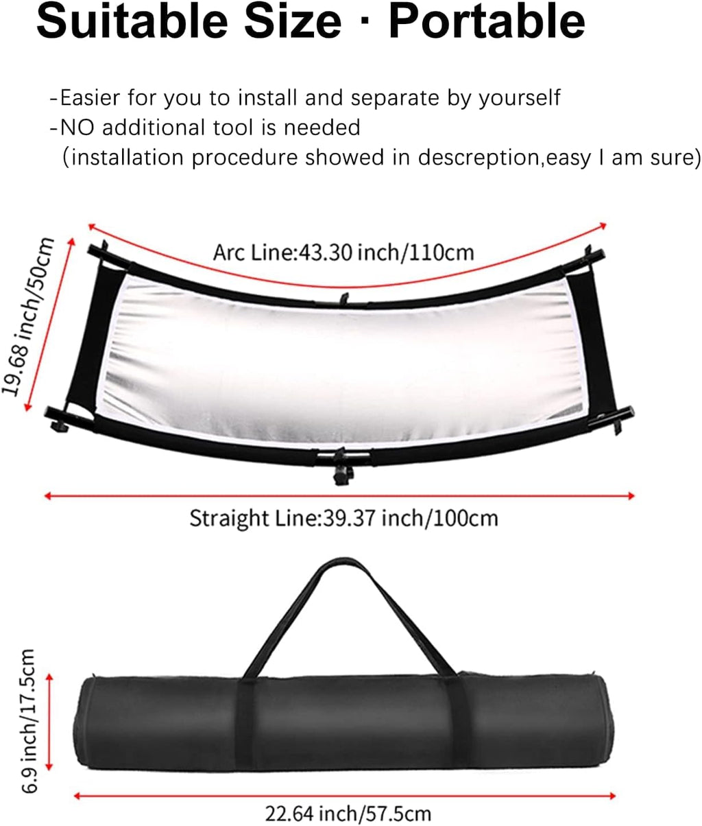 White/Silver/Gold/Black Clamshell Light Reflector with Carry Bag H66456