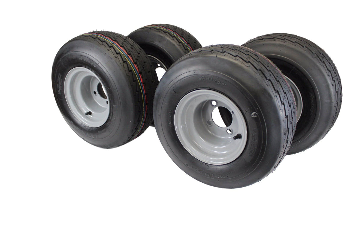 Set of 4 Gray 18x8 50-8 Golf Cart and Lawn Mower Tires I410