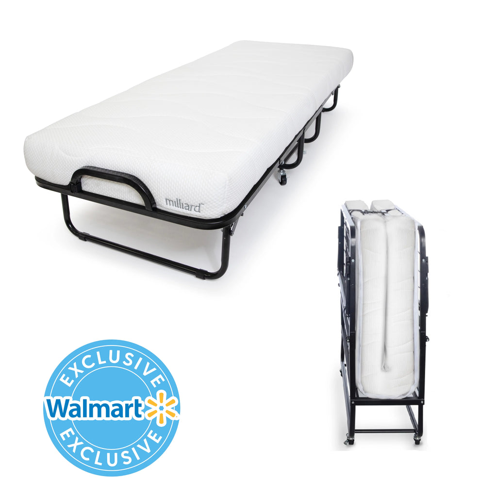 Folding Bed Cot Size with Memory Foam Mattress F835218